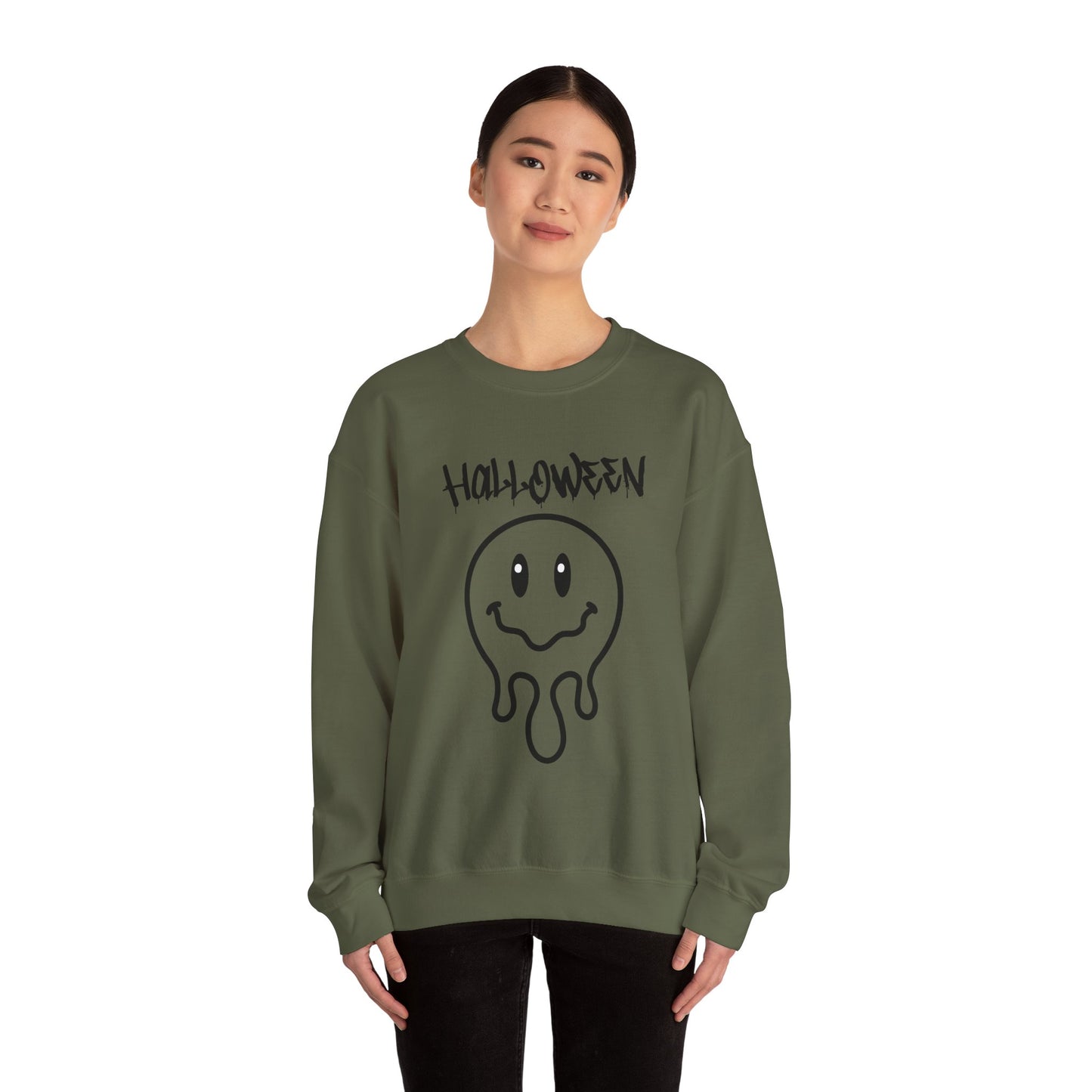 Halloween Melting Smiley Vybes Sweater