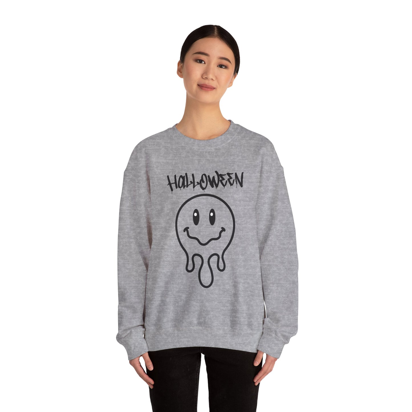 Halloween Melting Smiley Vybes Sweater