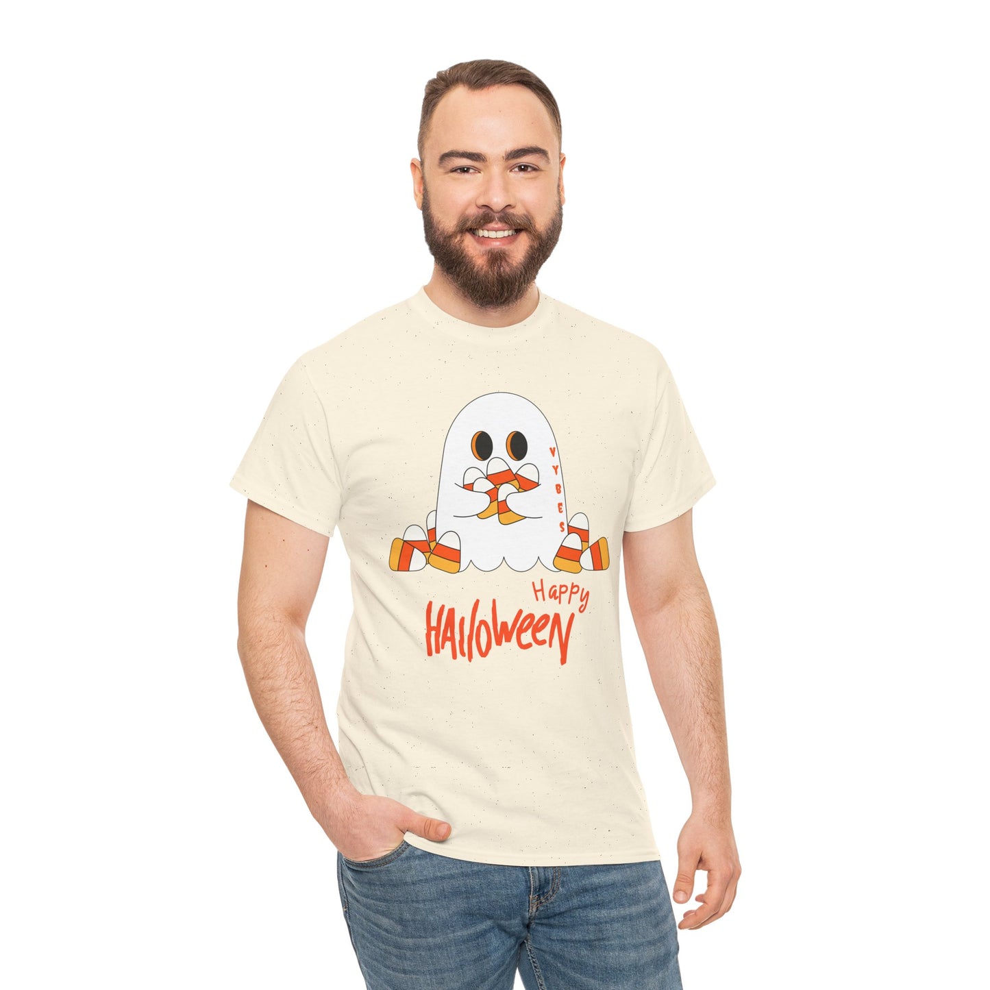Candy Corn Ghost Vybes Tshirt