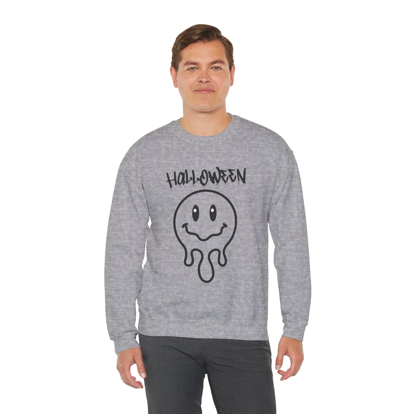Halloween Melting Smiley Vybes Sweater