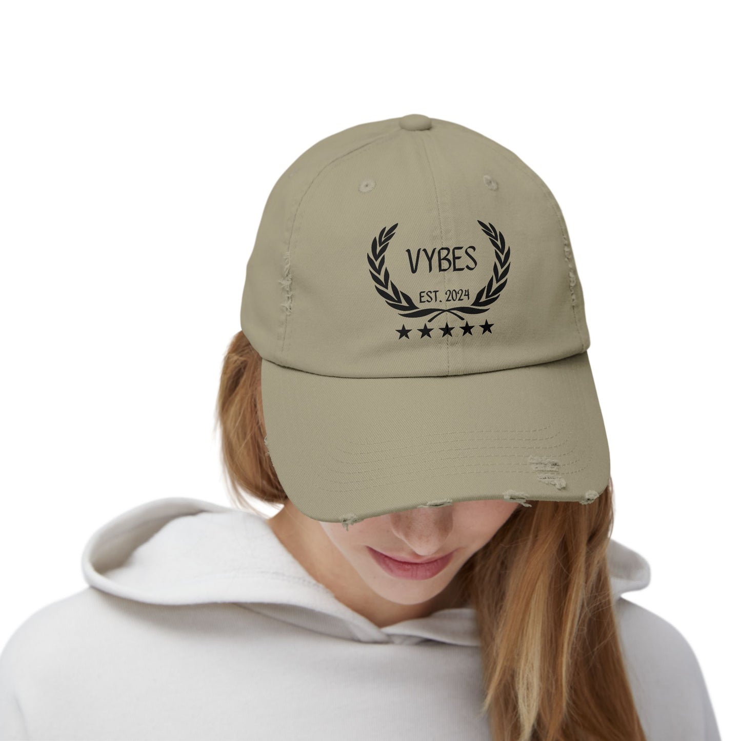 Vybes Distressed Cap