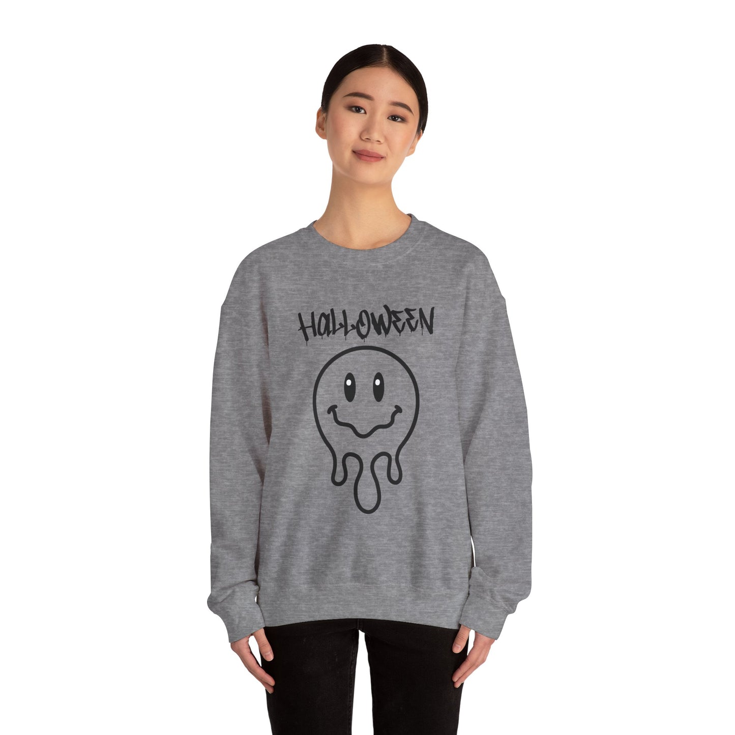 Halloween Melting Smiley Vybes Sweater