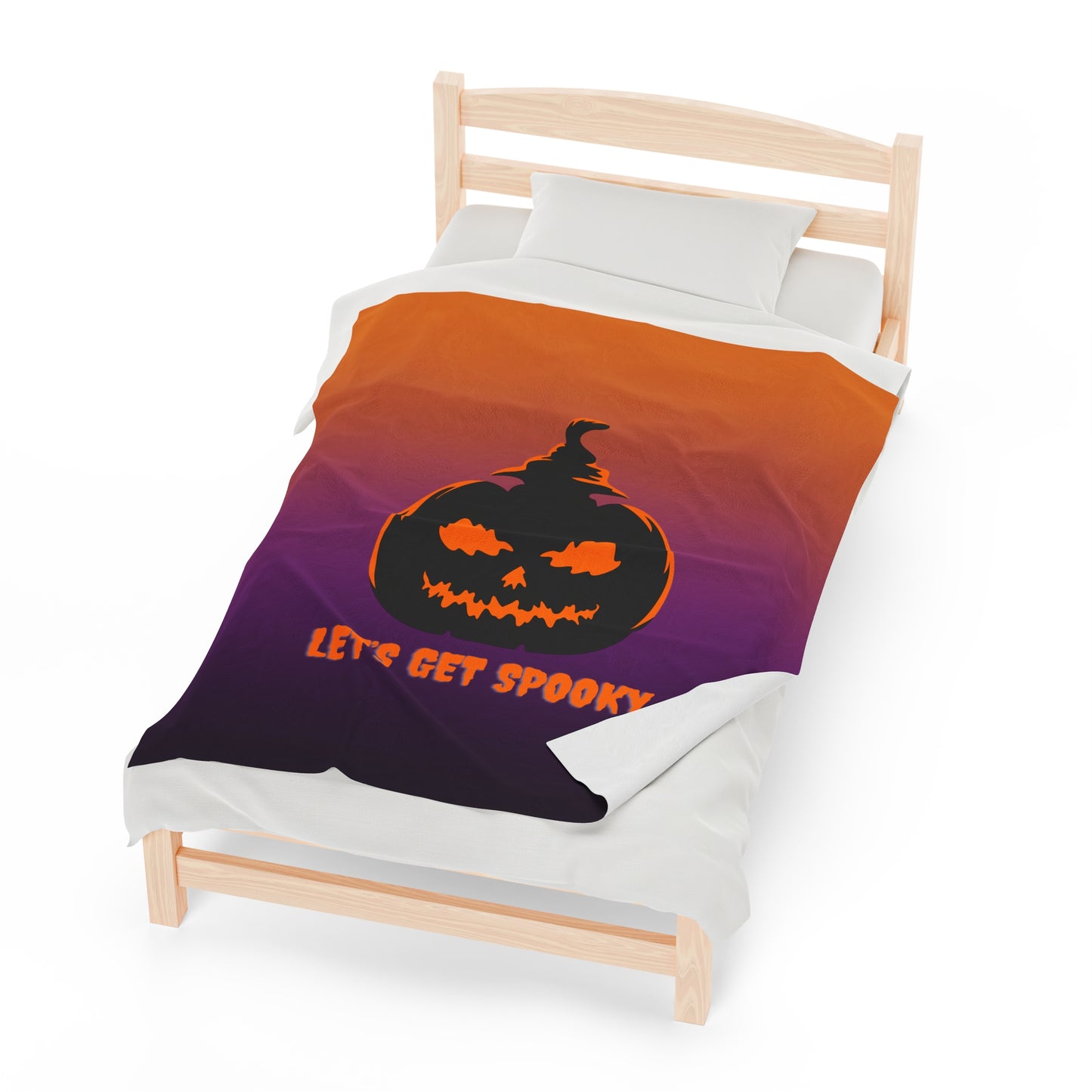 Let's Get Spooky Velveteen Plush Blanket