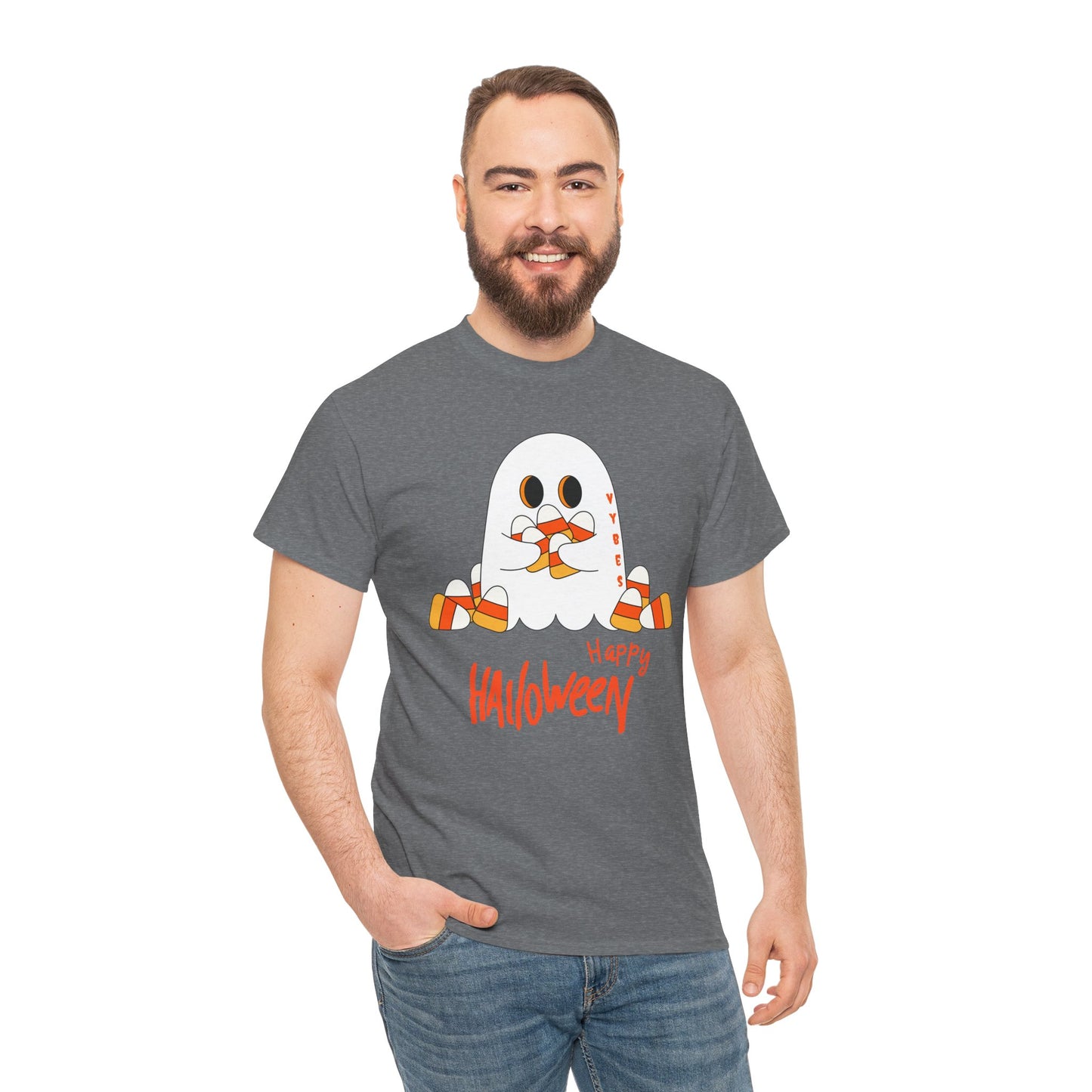 Candy Corn Ghost Vybes Tshirt