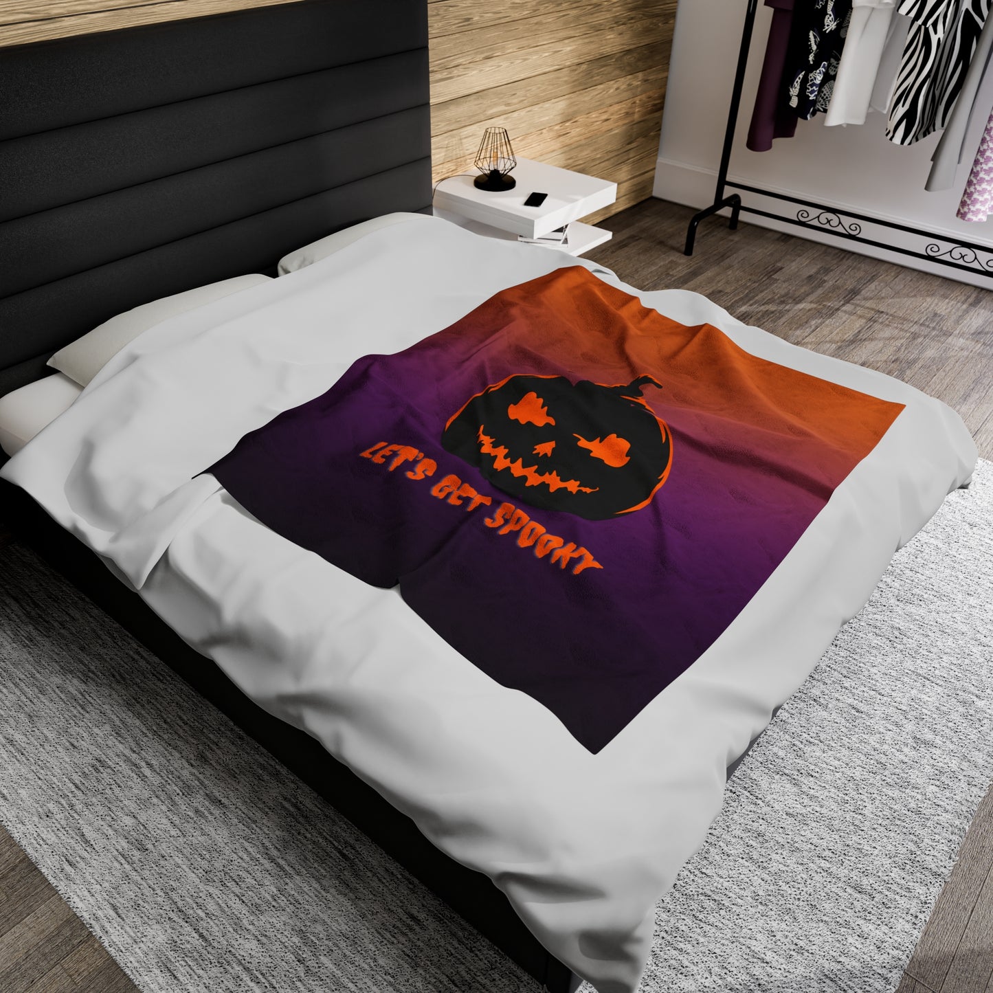 Let's Get Spooky Velveteen Plush Blanket