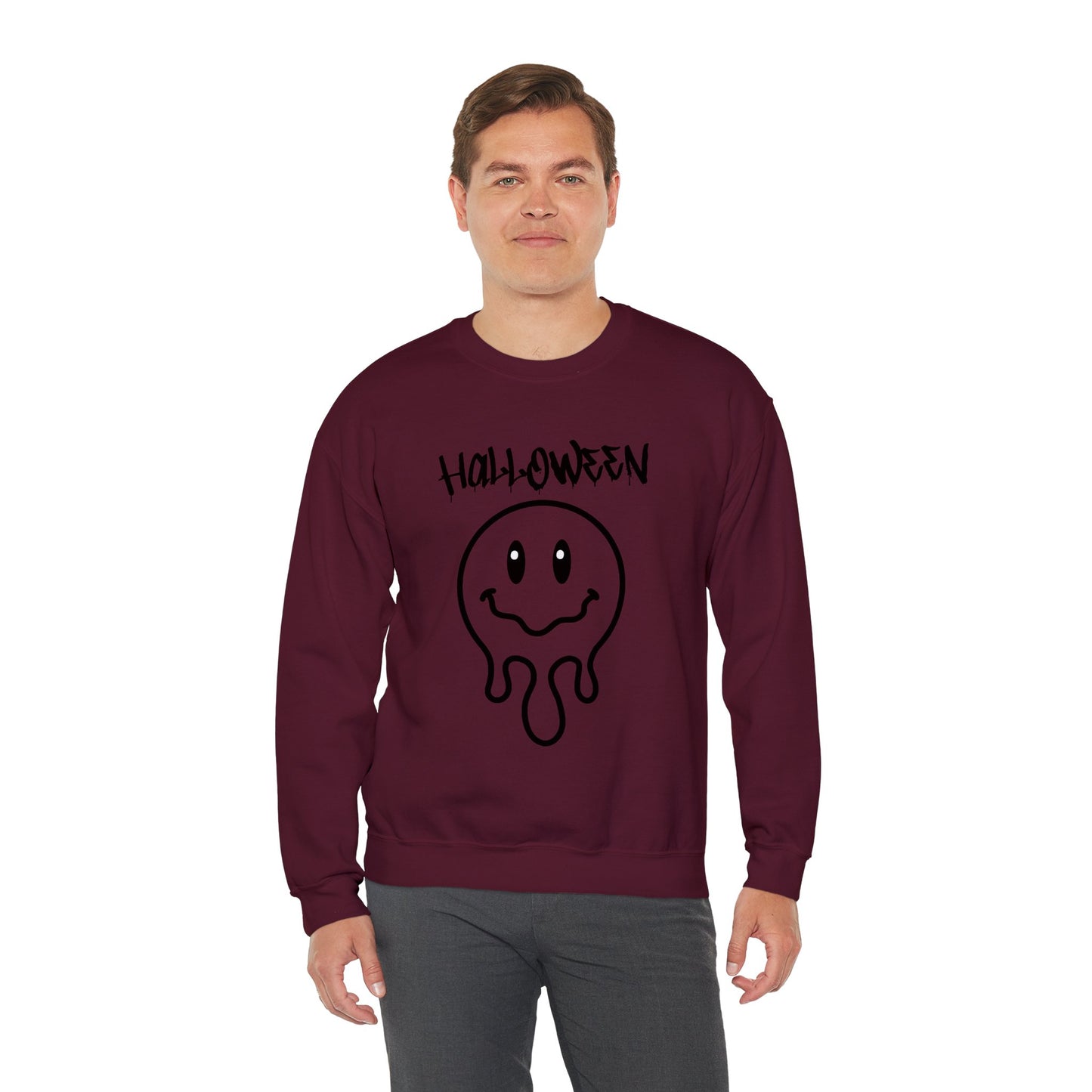 Halloween Melting Smiley Vybes Sweater