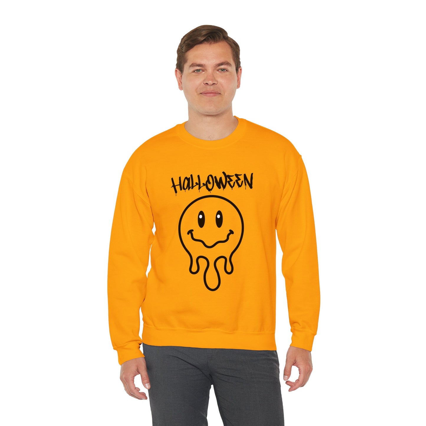 Halloween Melting Smiley Vybes Sweater