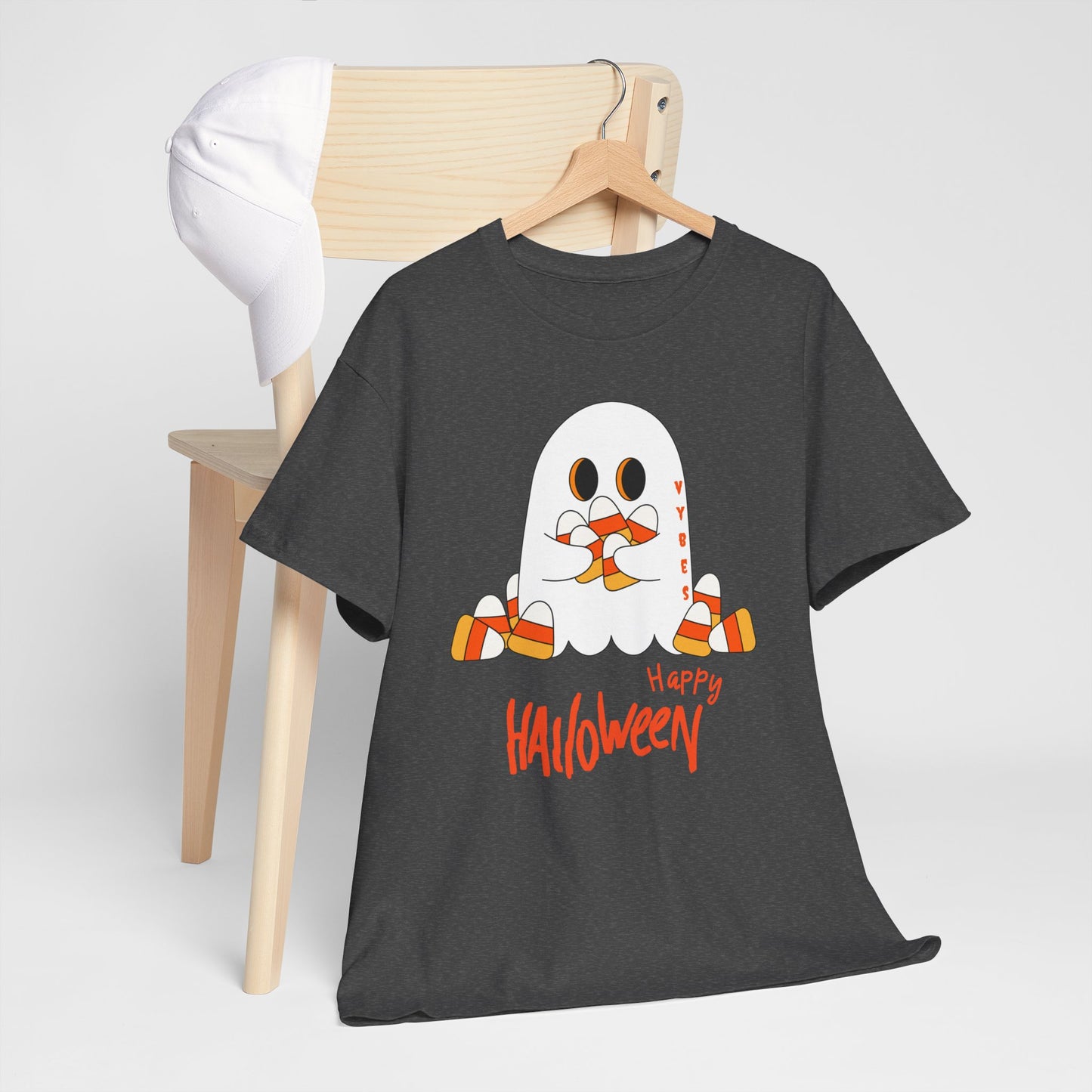 Candy Corn Ghost Vybes Tshirt