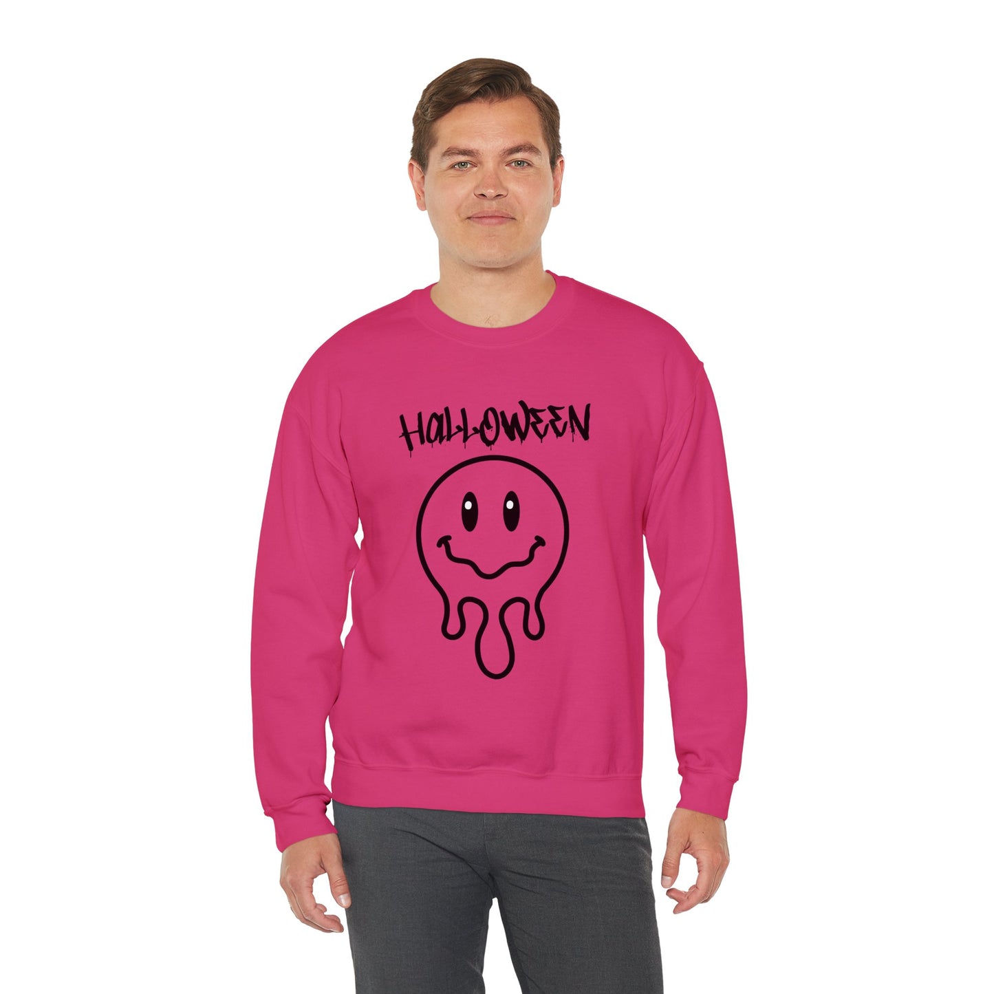 Halloween Melting Smiley Vybes Sweater