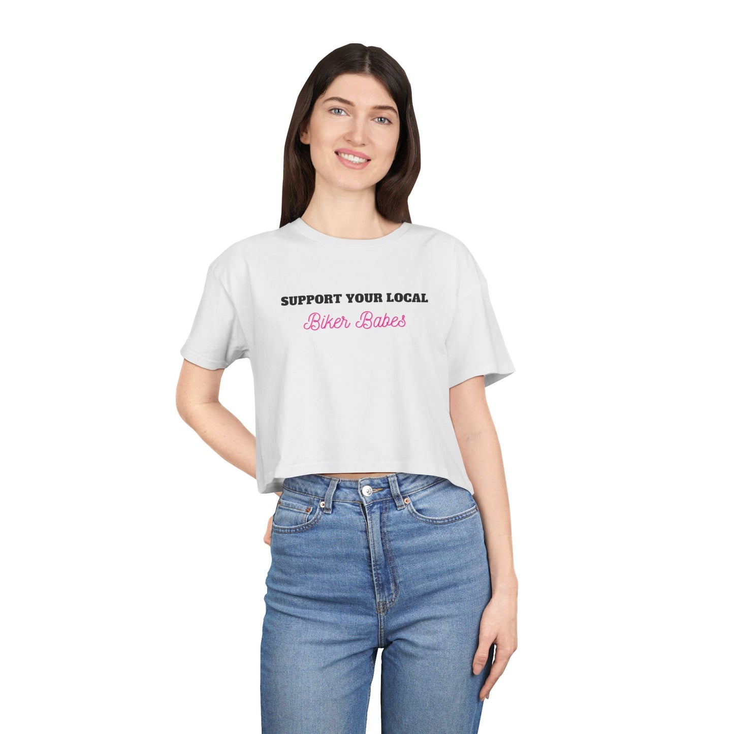 Local Biker Babes Vybes Crop Top