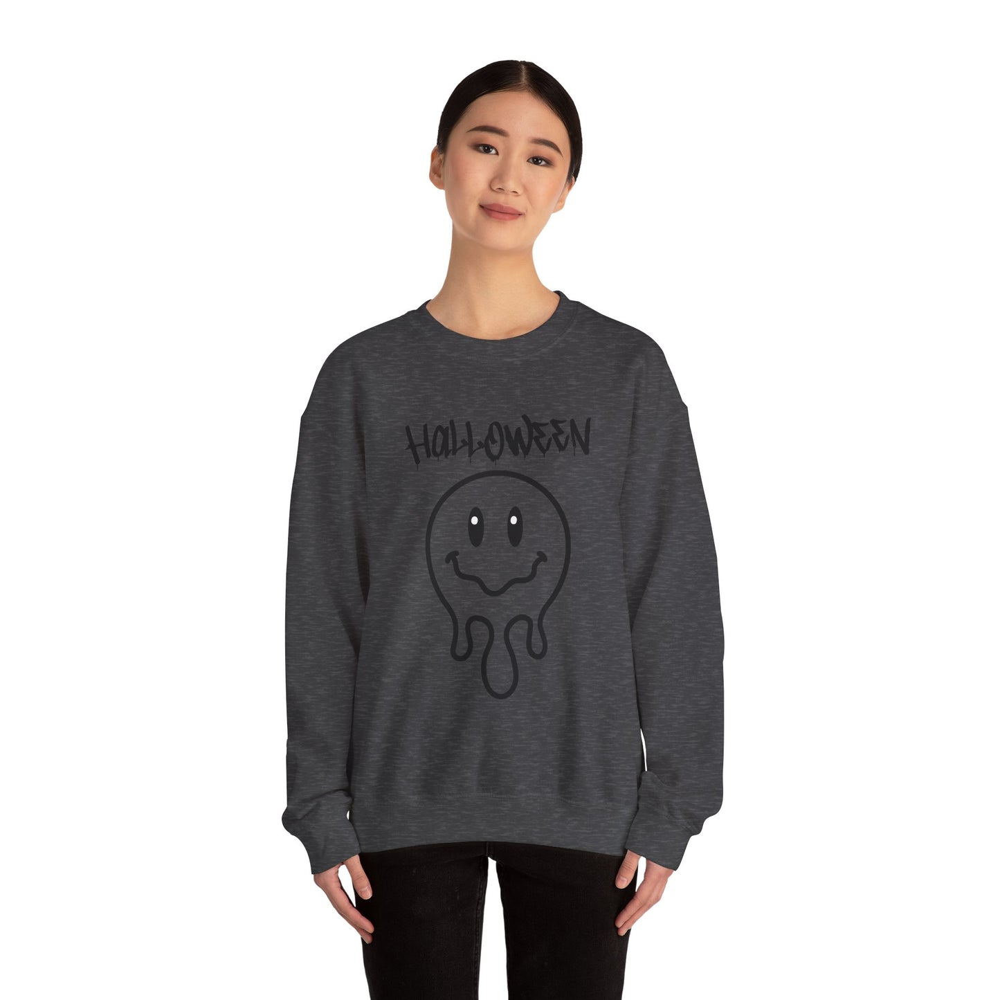 Halloween Melting Smiley Vybes Sweater