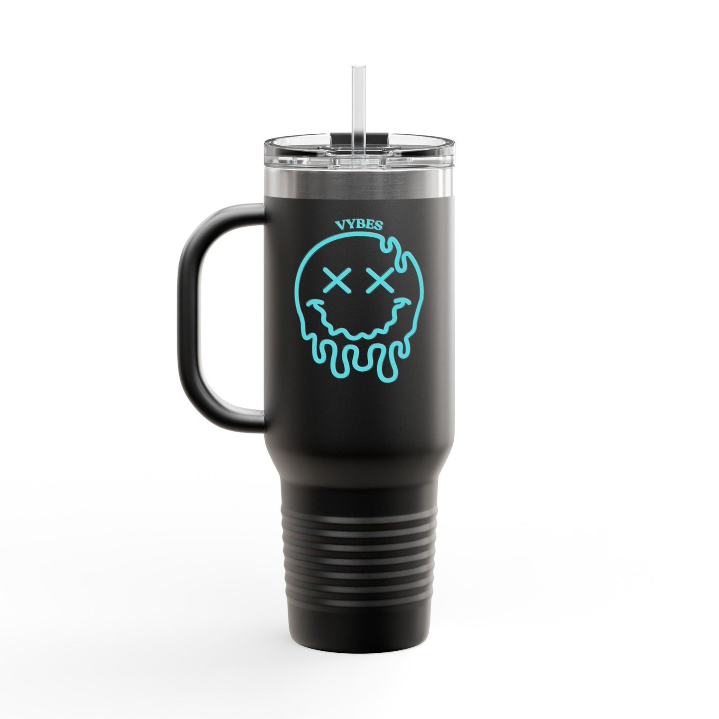 Smiley Vybes Insulated Travel Mug - 40oz