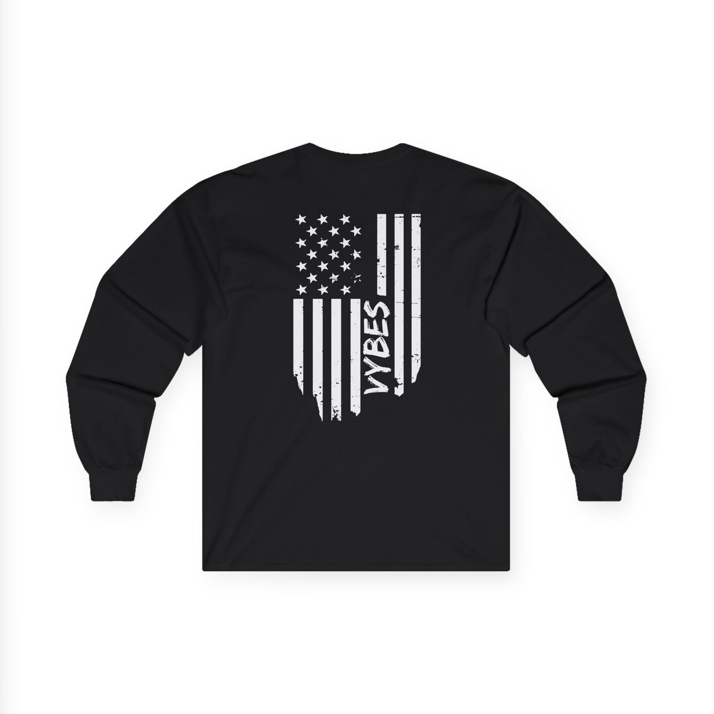 Vybes American Flag Long Sleeve Tee