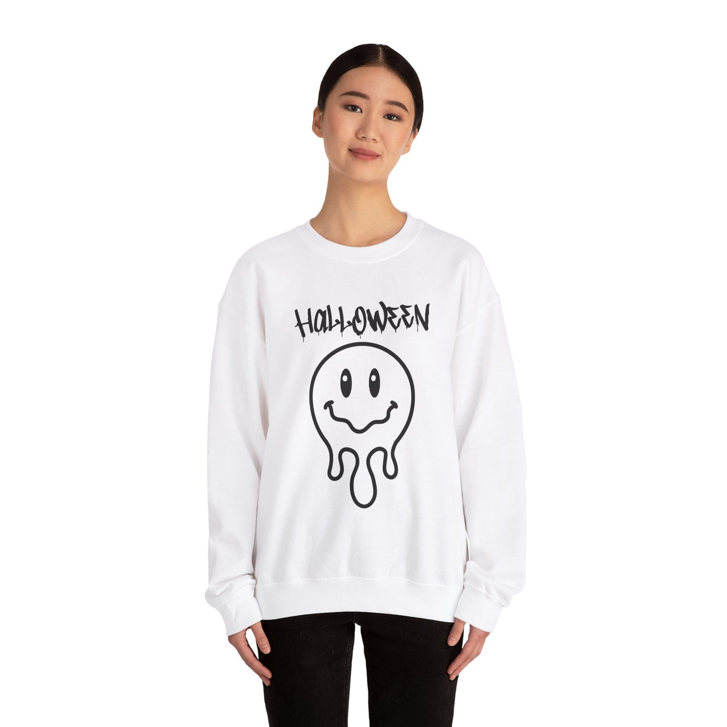 Halloween Melting Smiley Vybes Sweater