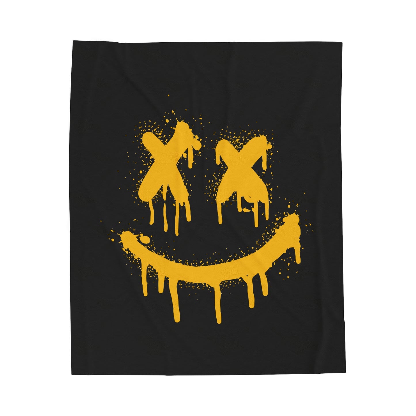 Smiley Vybes Velveteen Plush Blanket