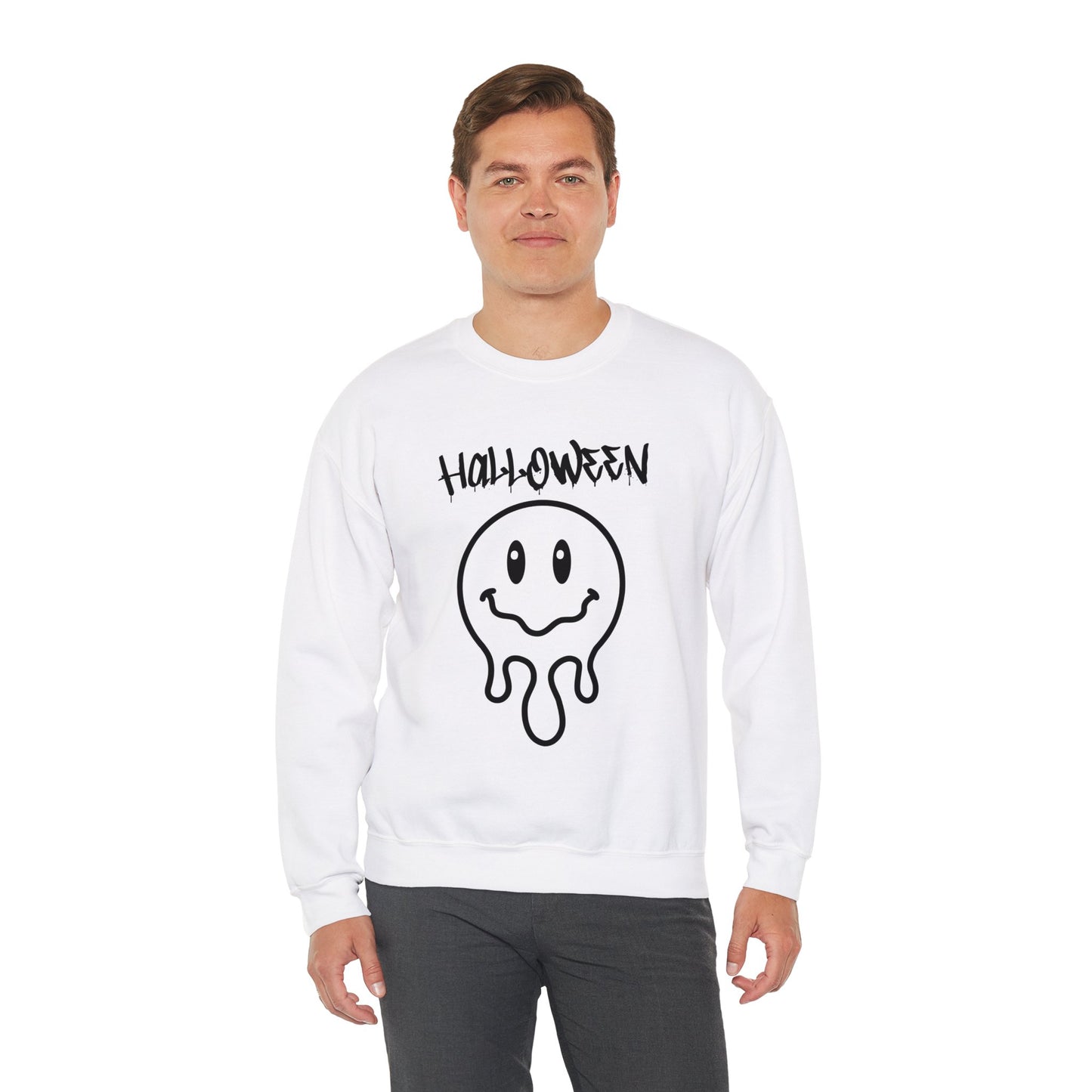 Halloween Melting Smiley Vybes Sweater