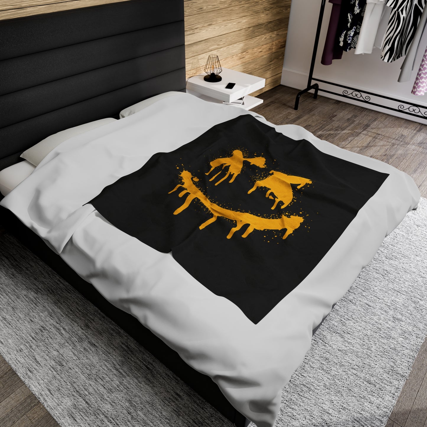 Smiley Vybes Velveteen Plush Blanket