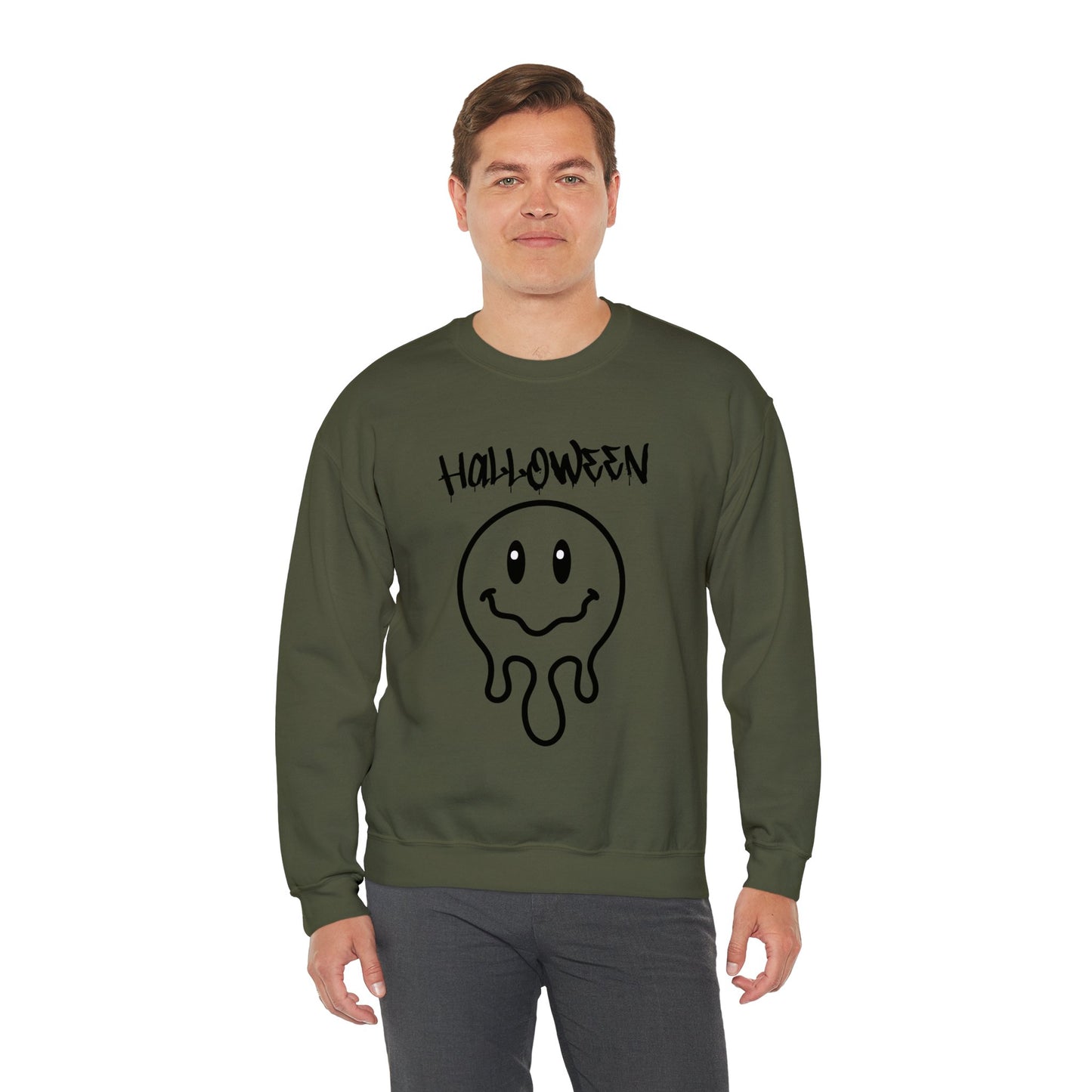 Halloween Melting Smiley Vybes Sweater