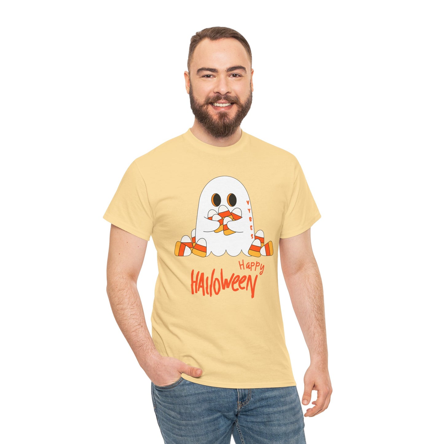 Candy Corn Ghost Vybes Tshirt