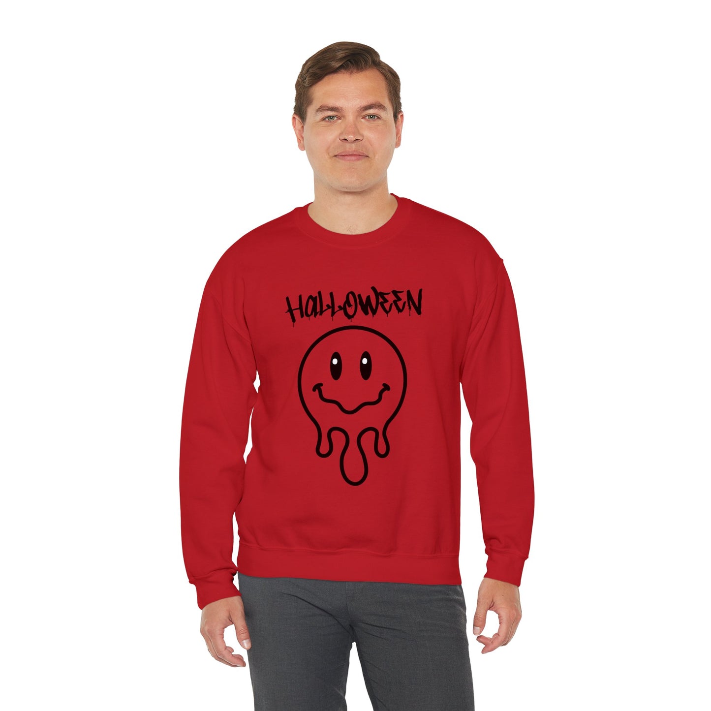 Halloween Melting Smiley Vybes Sweater