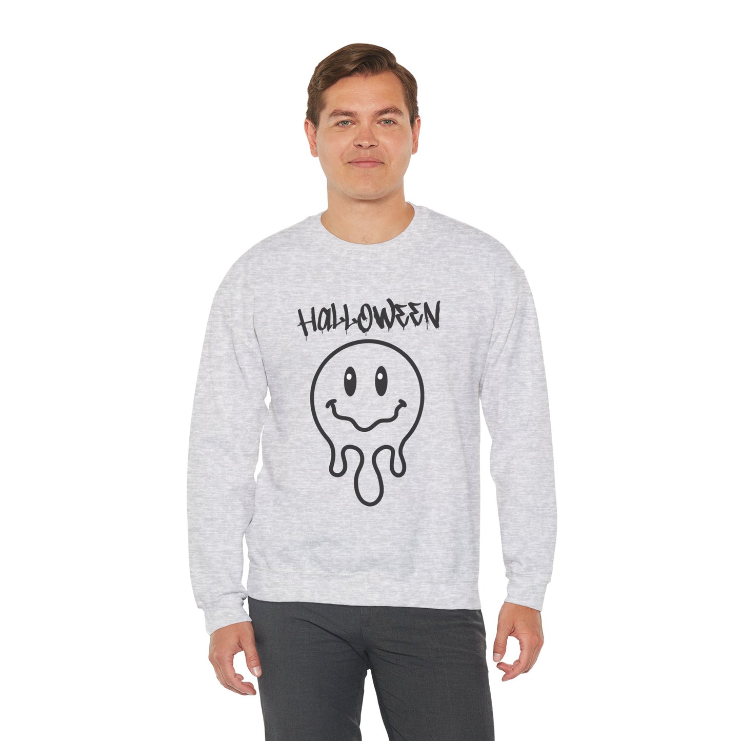 Halloween Melting Smiley Vybes Sweater