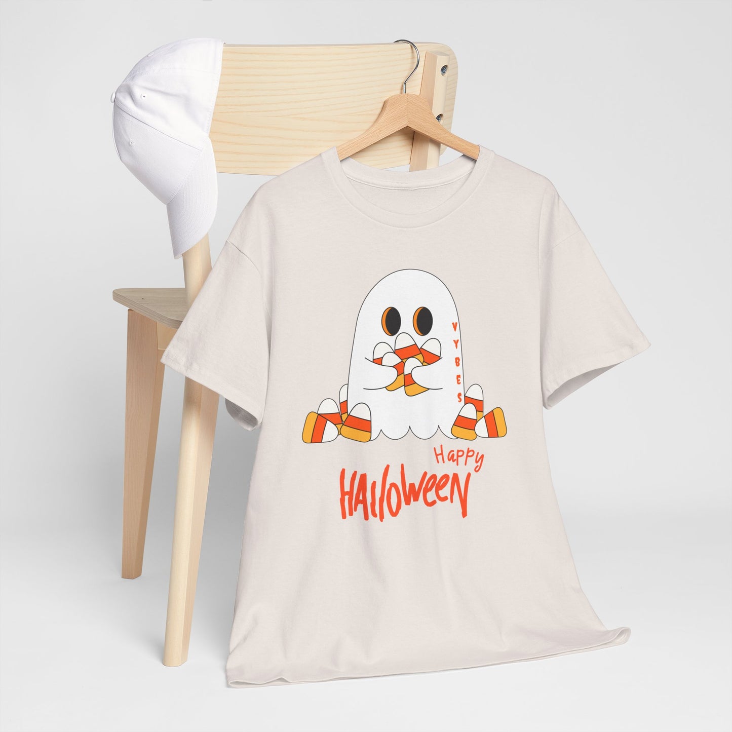 Candy Corn Ghost Vybes Tshirt