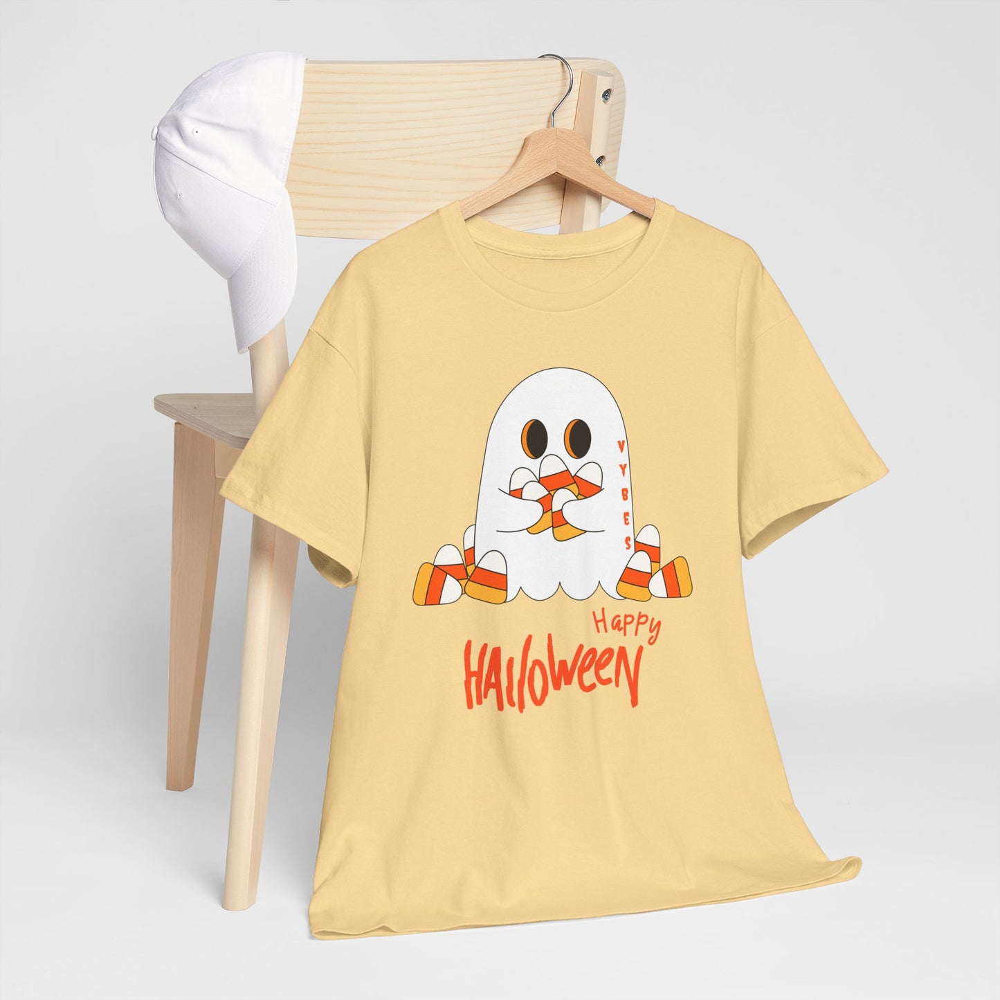 Candy Corn Ghost Vybes Tshirt