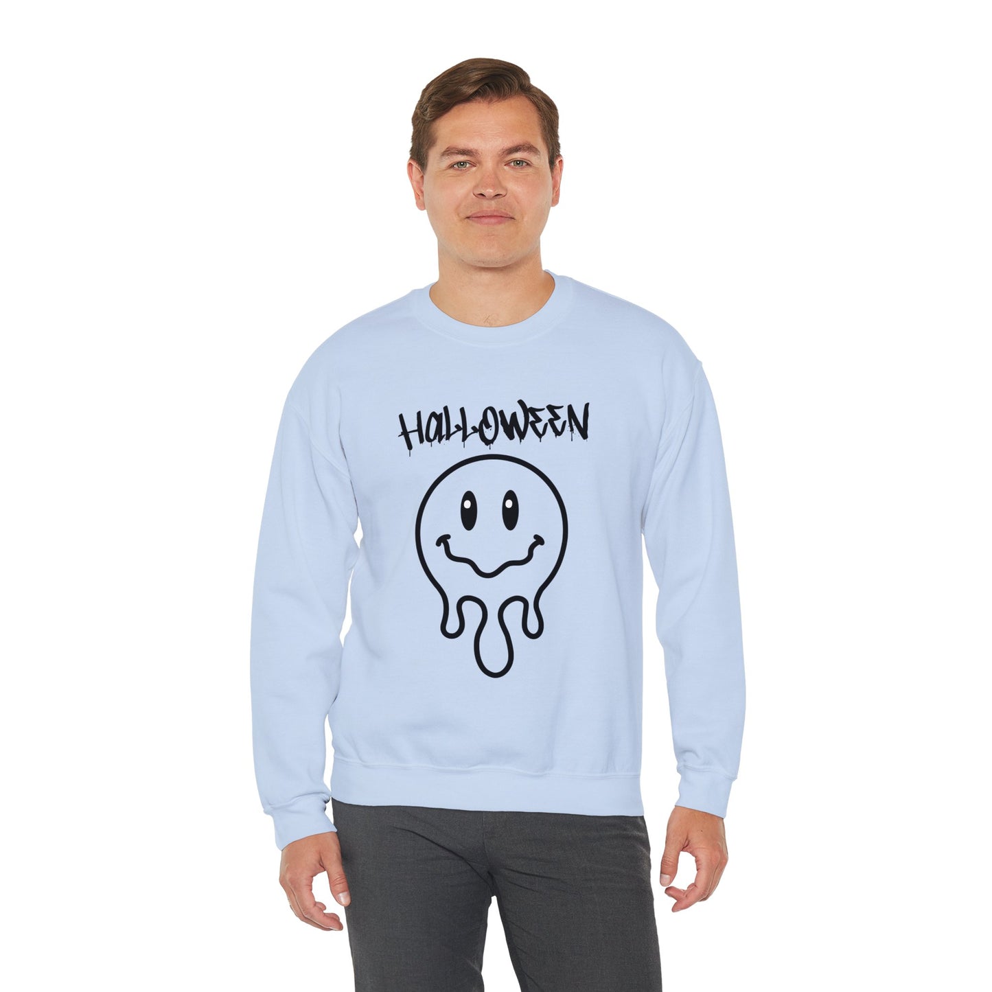 Halloween Melting Smiley Vybes Sweater