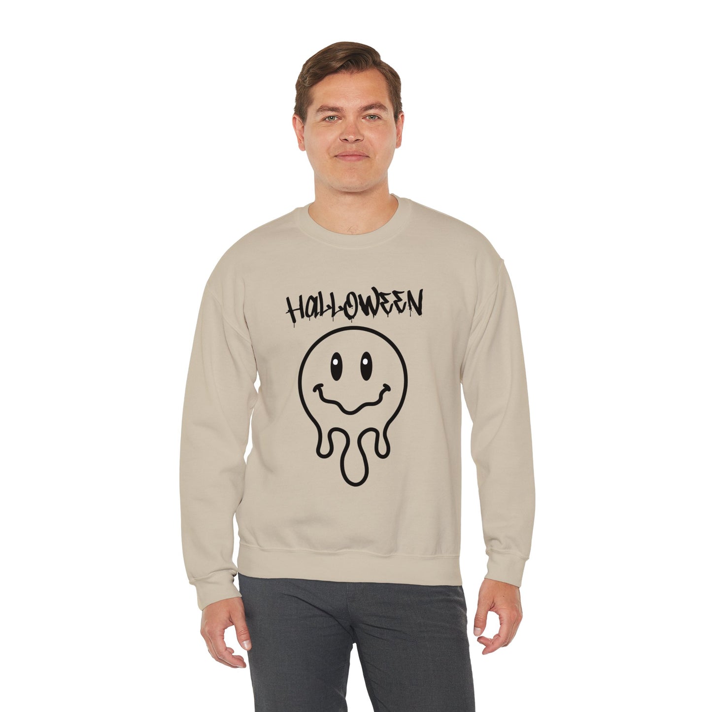 Halloween Melting Smiley Vybes Sweater