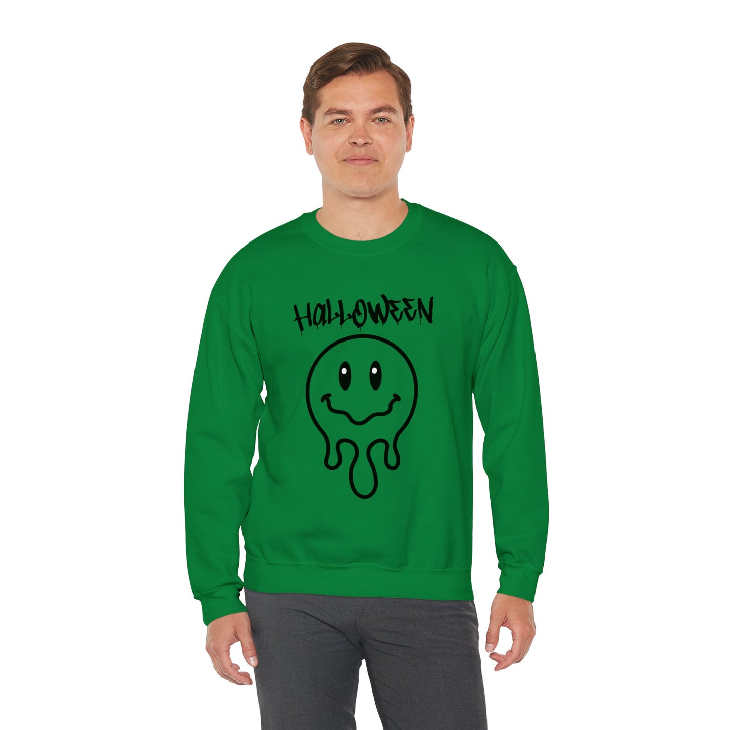 Halloween Melting Smiley Vybes Sweater