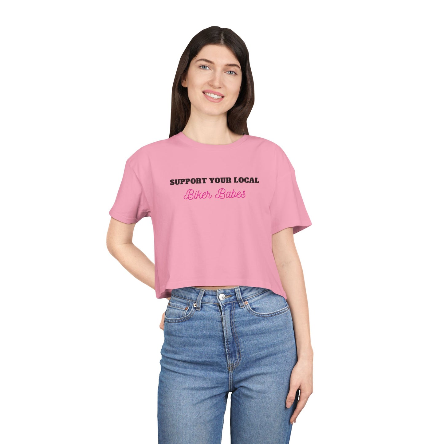 Local Biker Babes Vybes Crop Top