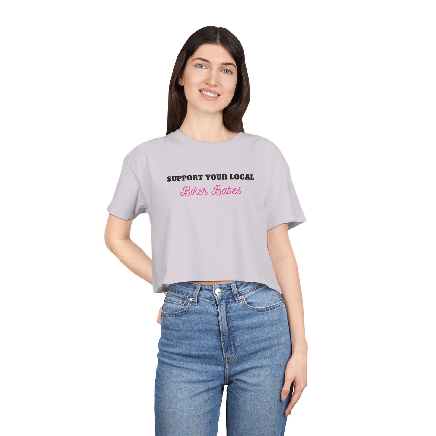 Local Biker Babes Vybes Crop Top