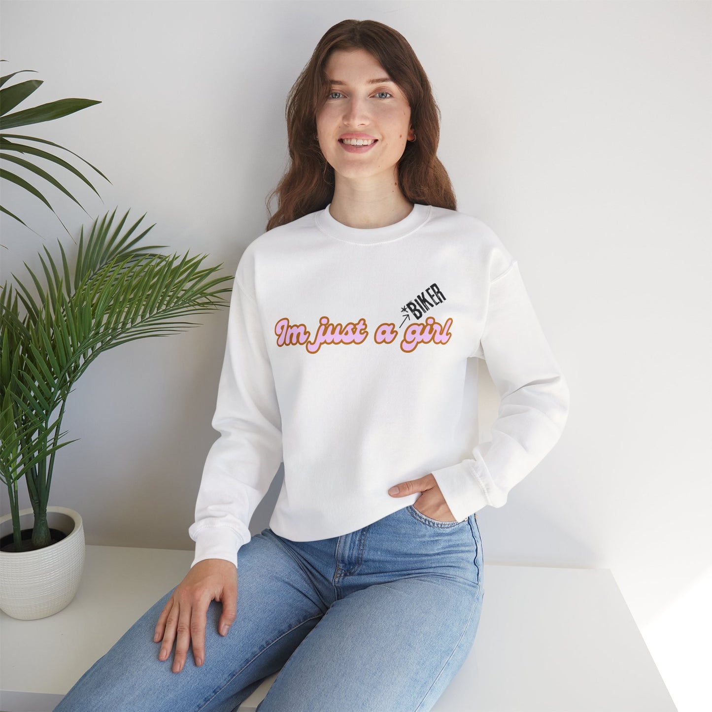 I'm Just a Girl Crewneck Sweatshirt