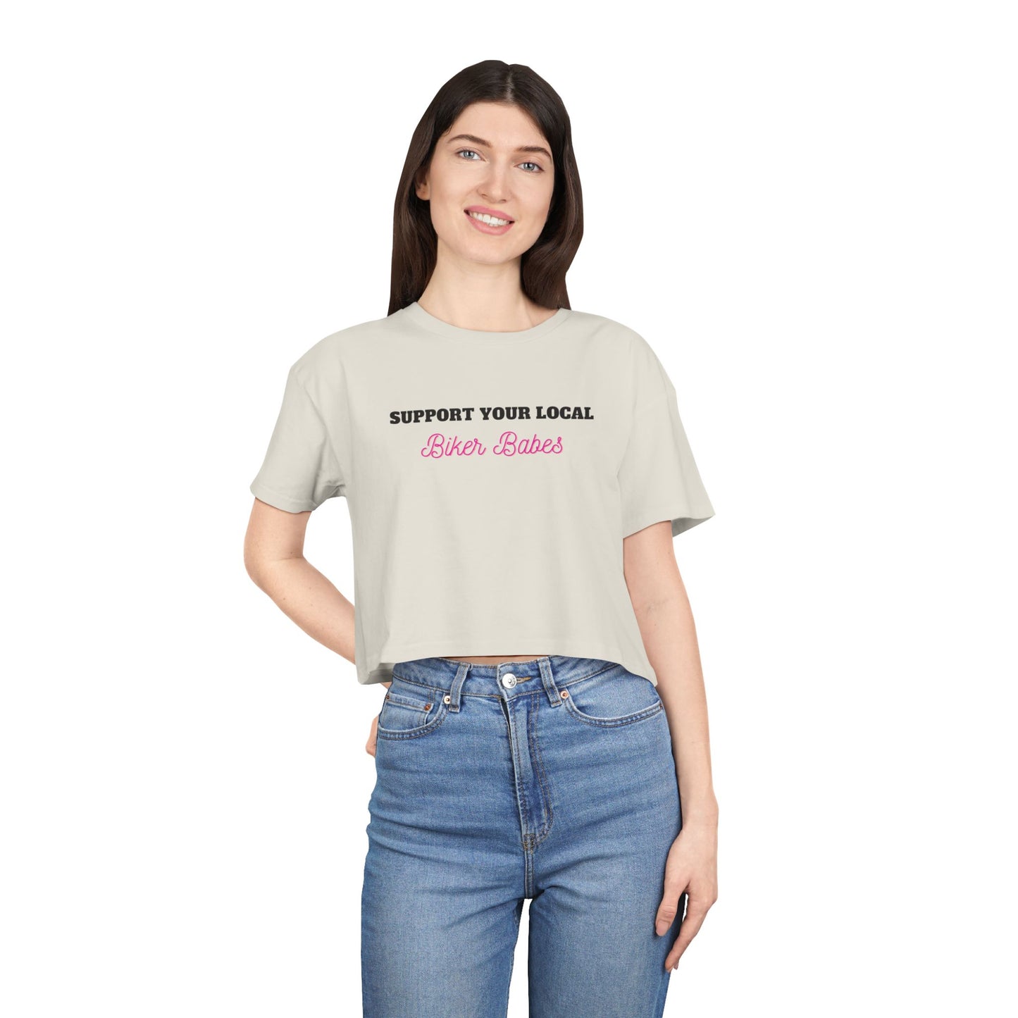 Local Biker Babes Vybes Crop Top