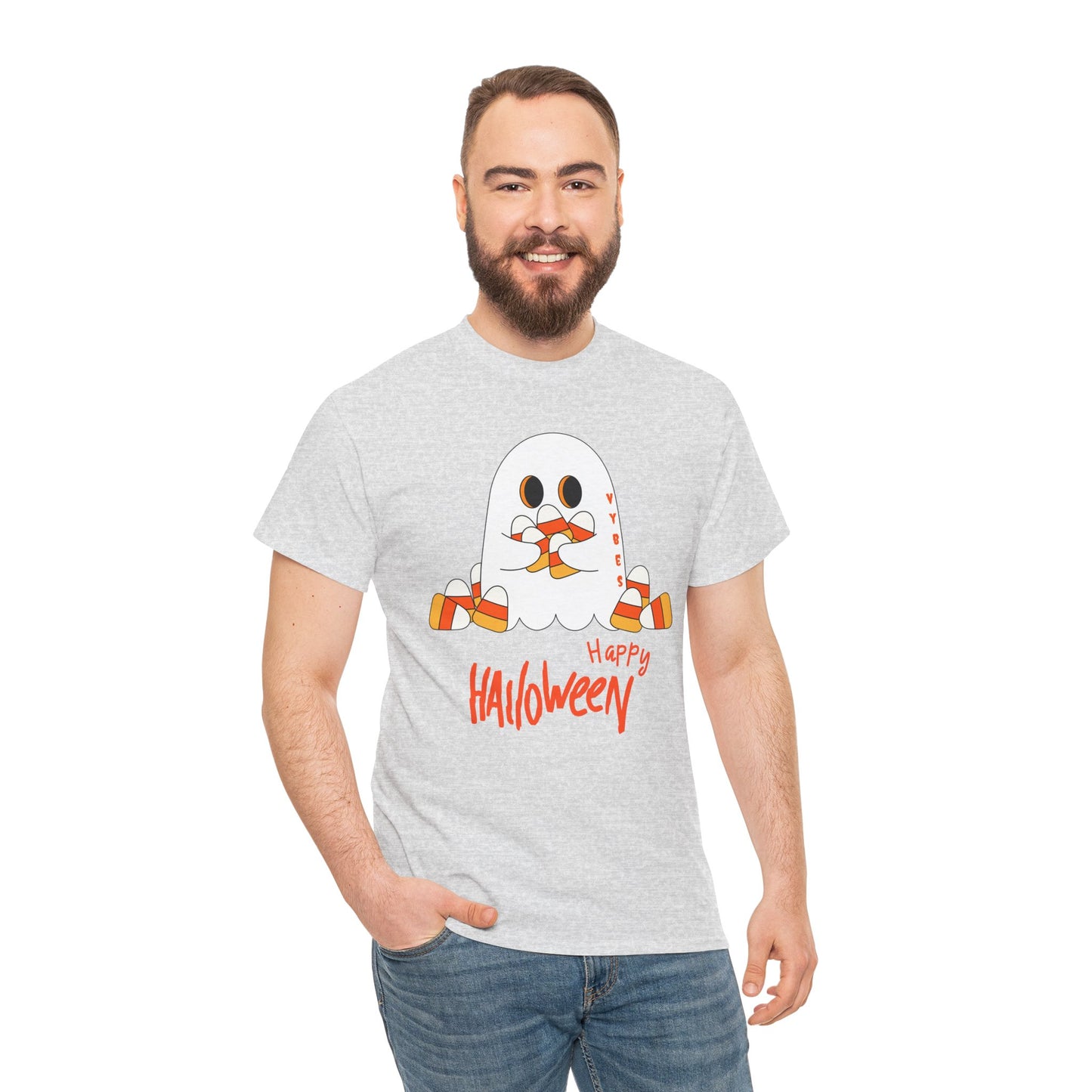 Candy Corn Ghost Vybes Tshirt