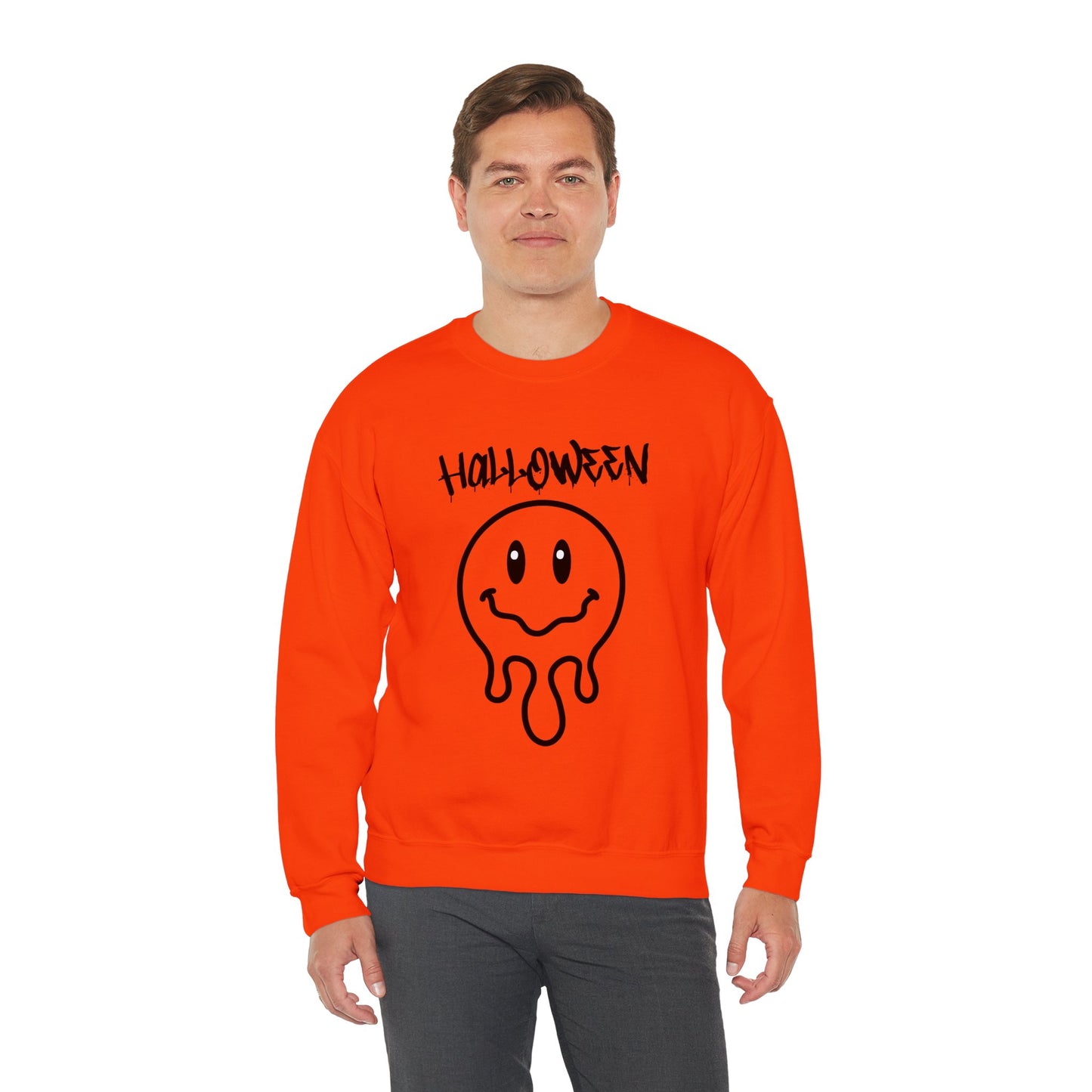 Halloween Melting Smiley Vybes Sweater