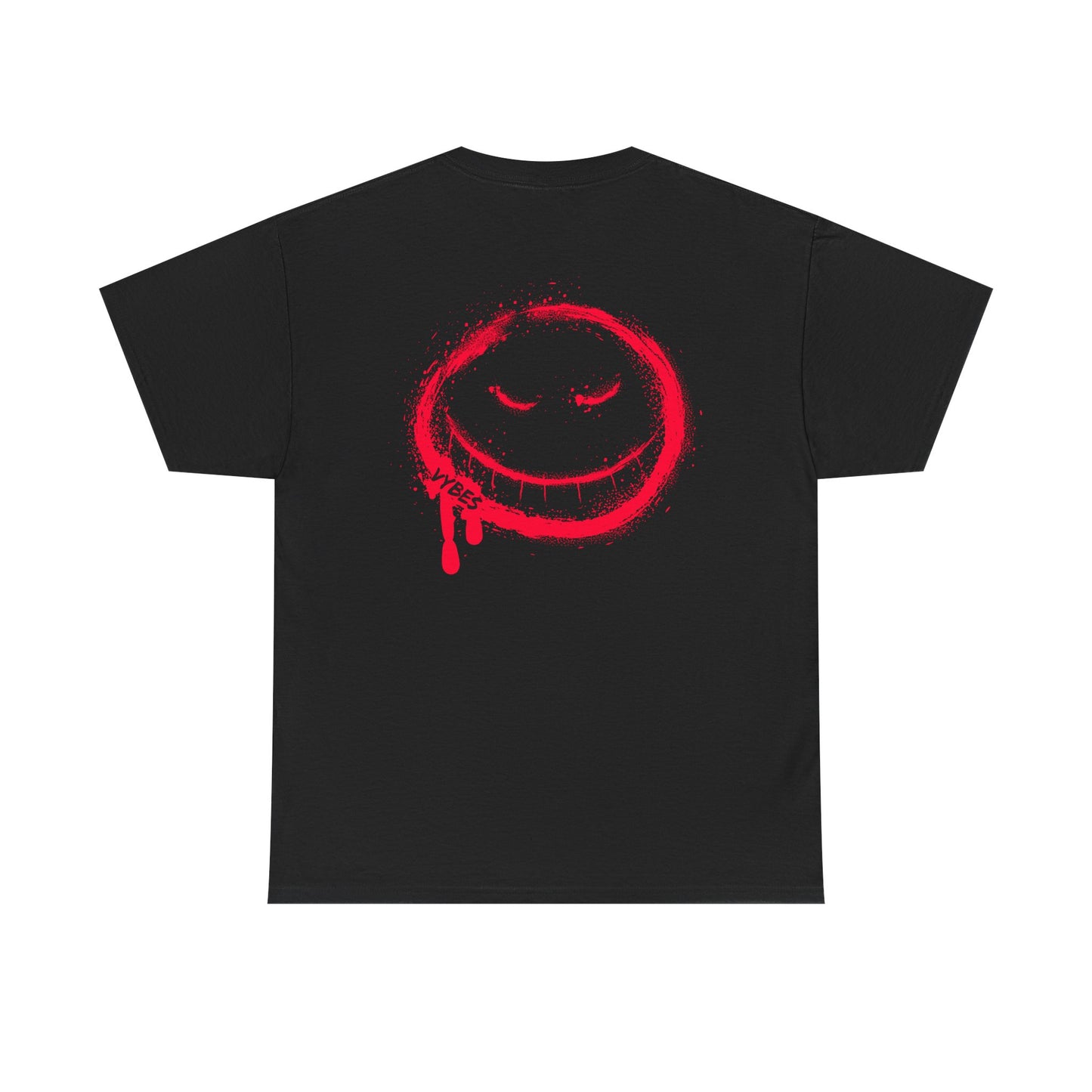 Red Drip Smiley Tee