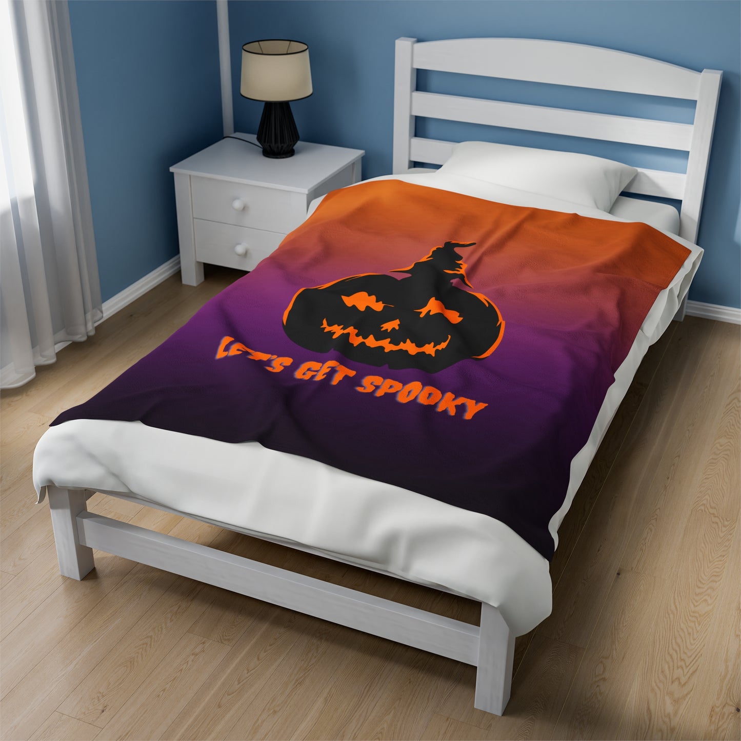 Let's Get Spooky Velveteen Plush Blanket