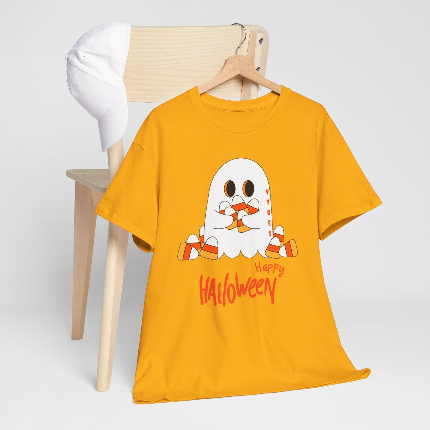 Candy Corn Ghost Vybes Tshirt