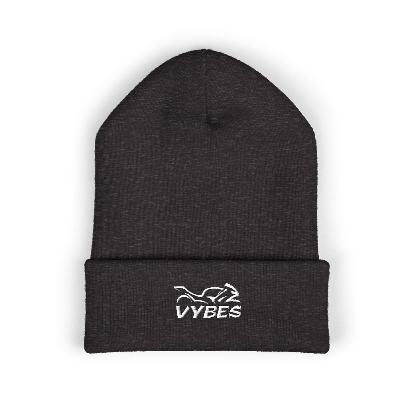 Embroidered Vybes Cuffed Beanie