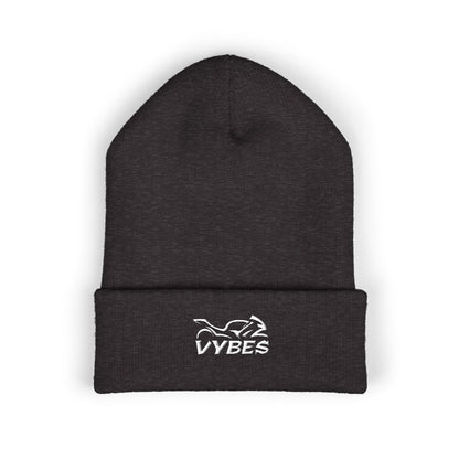Embroidered Vybes Cuffed Beanie