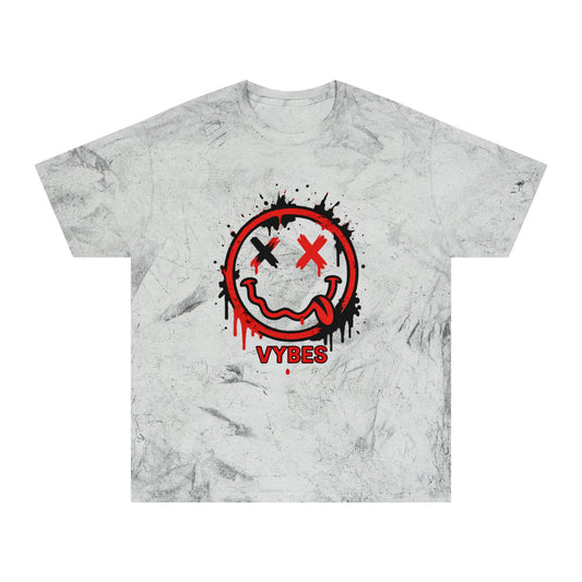 Tie-Dye Drip Smiley VYBES T-Shirt