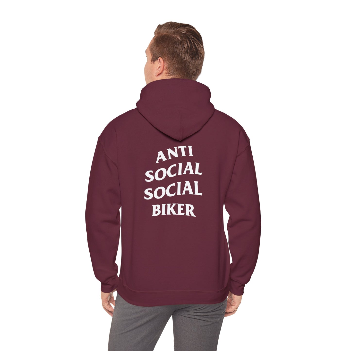 Anti Social Social Biker Hoodie
