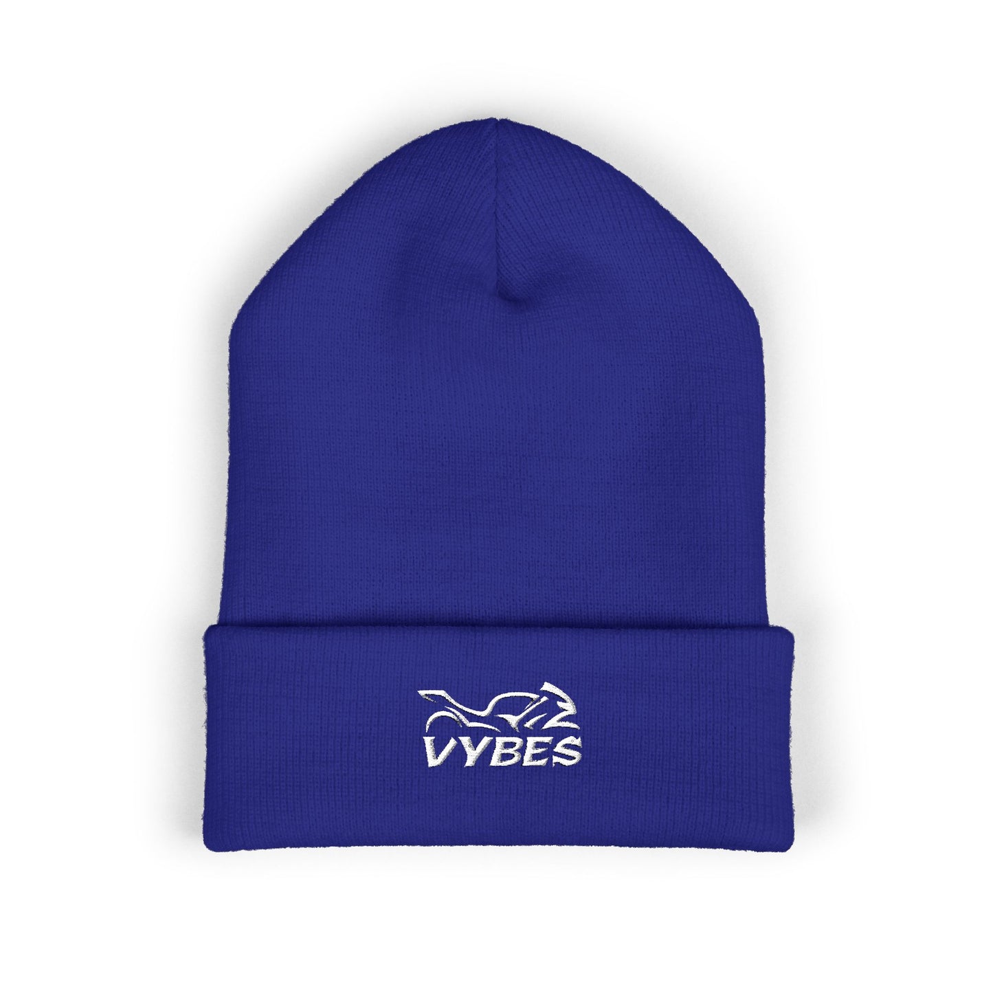 Embroidered Vybes Cuffed Beanie