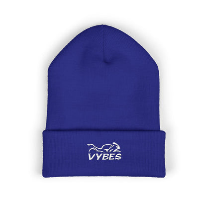 Embroidered Vybes Cuffed Beanie