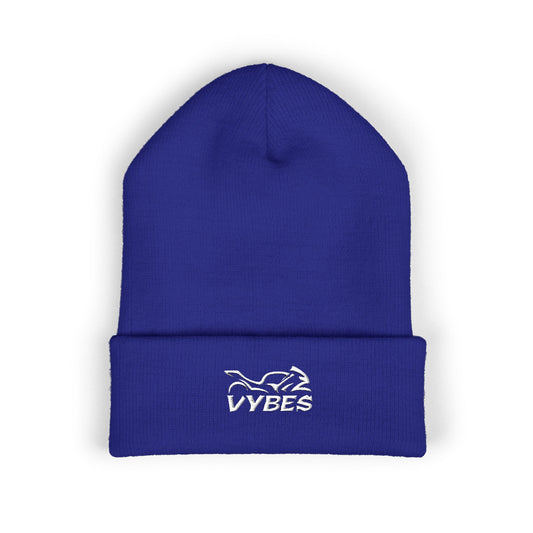 Embroidered Vybes Cuffed Beanie