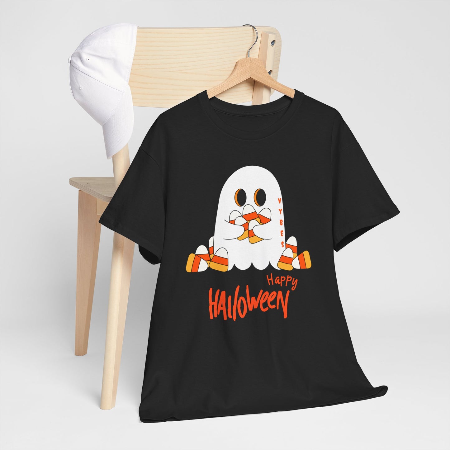 Candy Corn Ghost Vybes Tshirt