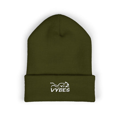 Embroidered Vybes Cuffed Beanie