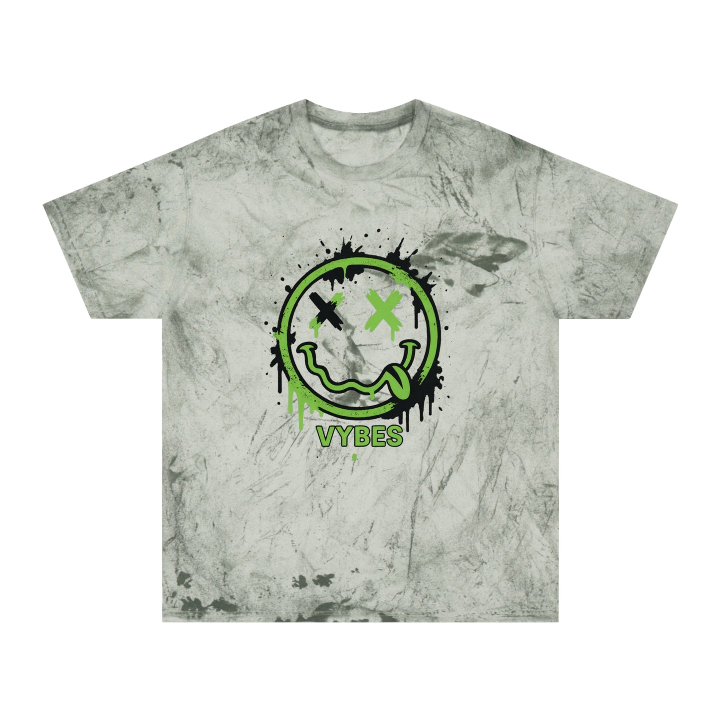 Tie-Dye Drip Smiley VYBES T-Shirt