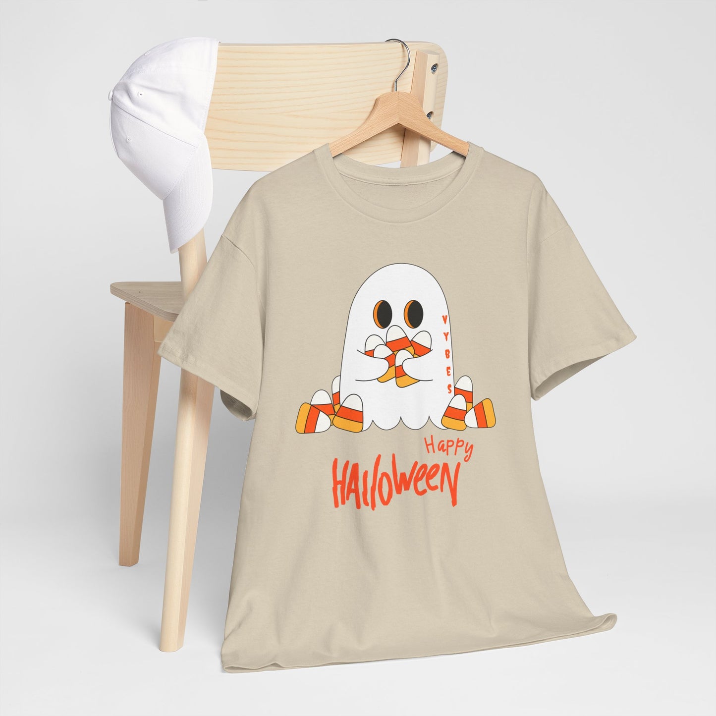 Candy Corn Ghost Vybes Tshirt